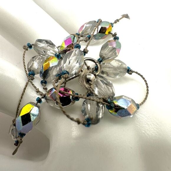 Clear beaded  necklace - Picture 6 of 8